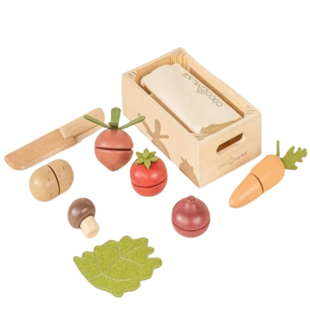 Wooden Vegetable Cutting Set